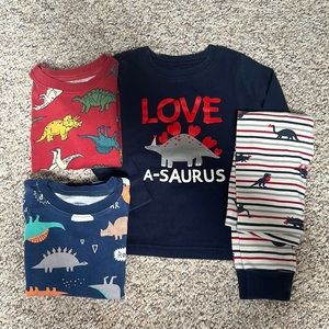 Dinosaur toddler pajama bundle